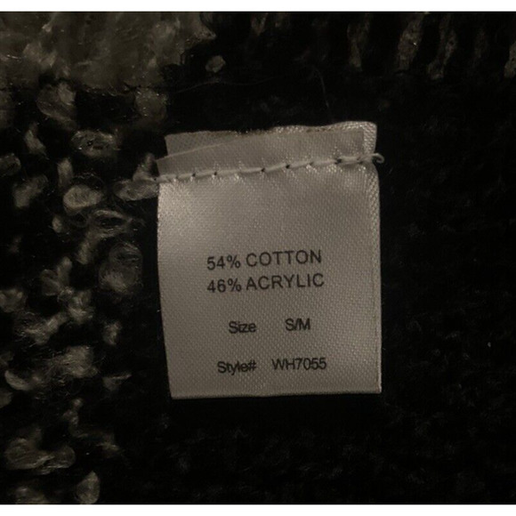 Woven Heart Turtleneck Poncho Sz S/M Batwing Fringe Boho Ethnic Cape Wrap Shawl - Picture 9 of 9